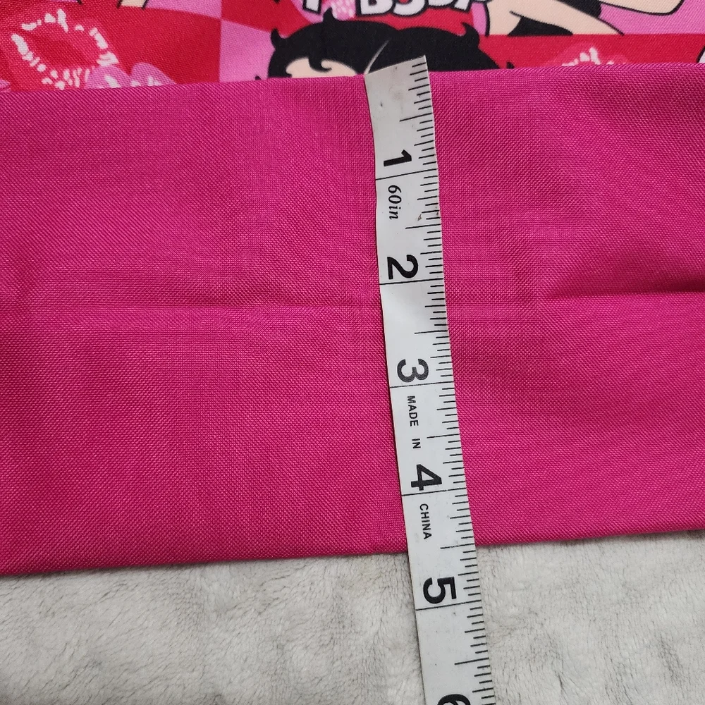 BETTY BOOP SHOULDER TOTE BAG WITH ATTACHED COIN PURSE, PINK